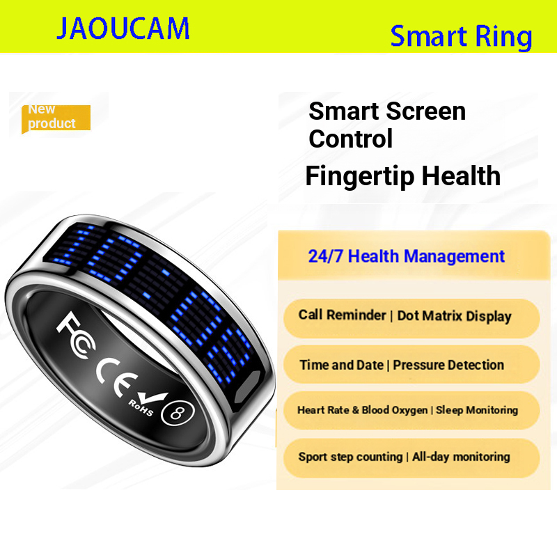 Blood Pressure Monitor - 2026 스마트 링 통화 ID 알림