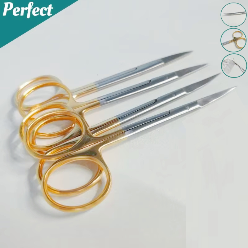 Medical Lab Science - 스테인레스 스틸 금도금 손잡이 치과 수술용