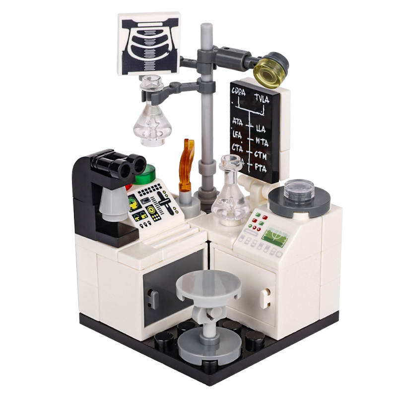MOC 도시 실험실 실험실 빌딩 블록 키트 후크 비커  - Medical Lab Microscope 리뷰 및 가격