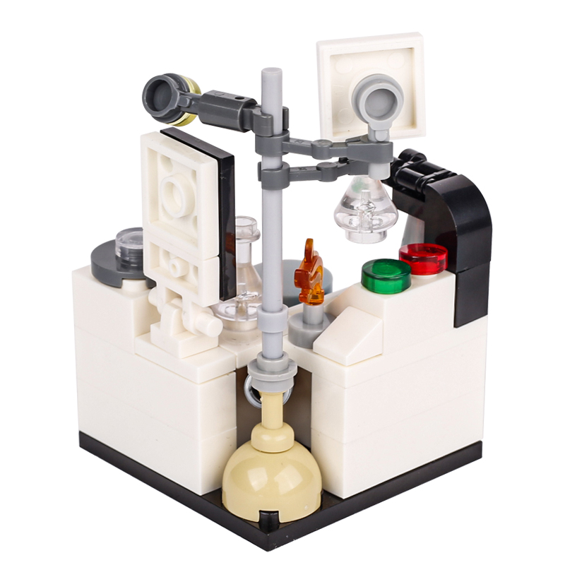 MOC 도시 실험실 실험실 빌딩 블록 키트 후크 비커  - Medical Lab Microscope 리뷰 및 가격