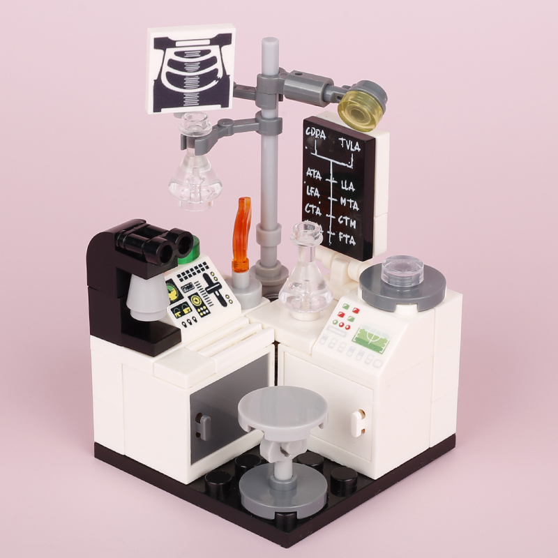MOC 도시 실험실 실험실 빌딩 블록 키트 후크 비커  - Medical Lab Microscope 리뷰 및 가격