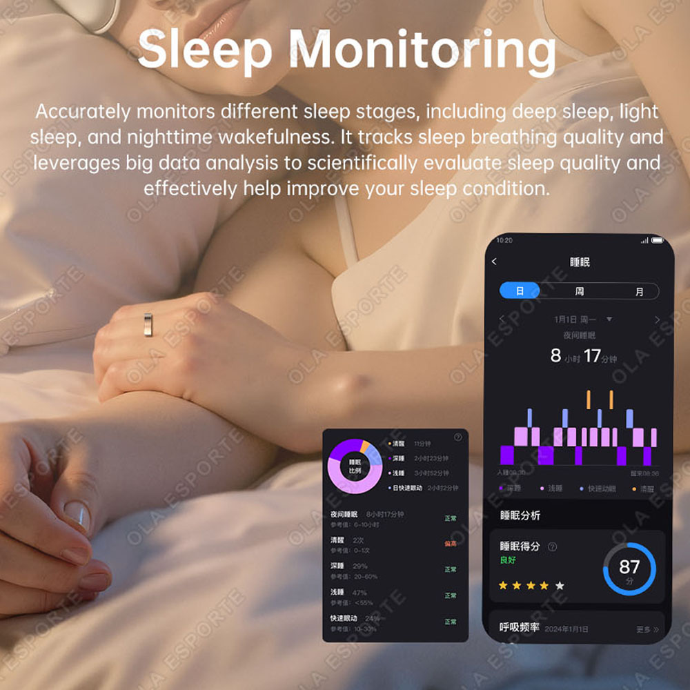 업그레이드된 진동 알림 스마트 링 방수 건강 심박수 및 - Blood Pressure Monitor 리뷰 및 가격