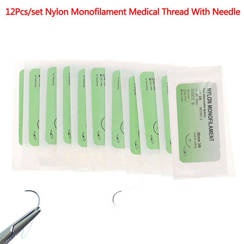 나일론 모노필라멘트 봉합사 키트 12개 의료용 바늘 연 - Medical Lab Science 리뷰 및 가격