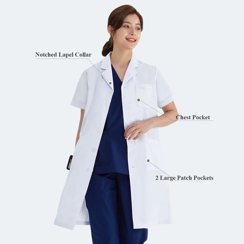 남녀공용 화이트 코트, 병원 의사 슬림 간호사 유니폼, - Medical Lab Hospital 리뷰 및 가격